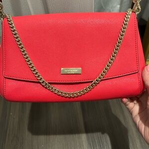 Kate Spade Red Chain Shoulder Bag